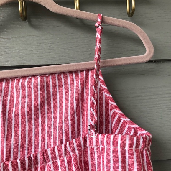 Red Striped Jumpsuit - Picture 4 of 4